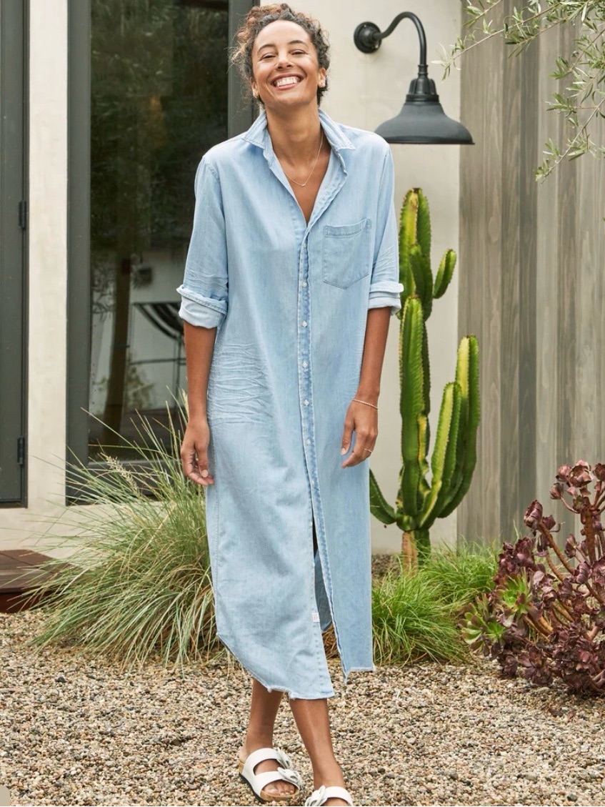 Frank & Eileen Rory Maxi Shirtdress-Nwt